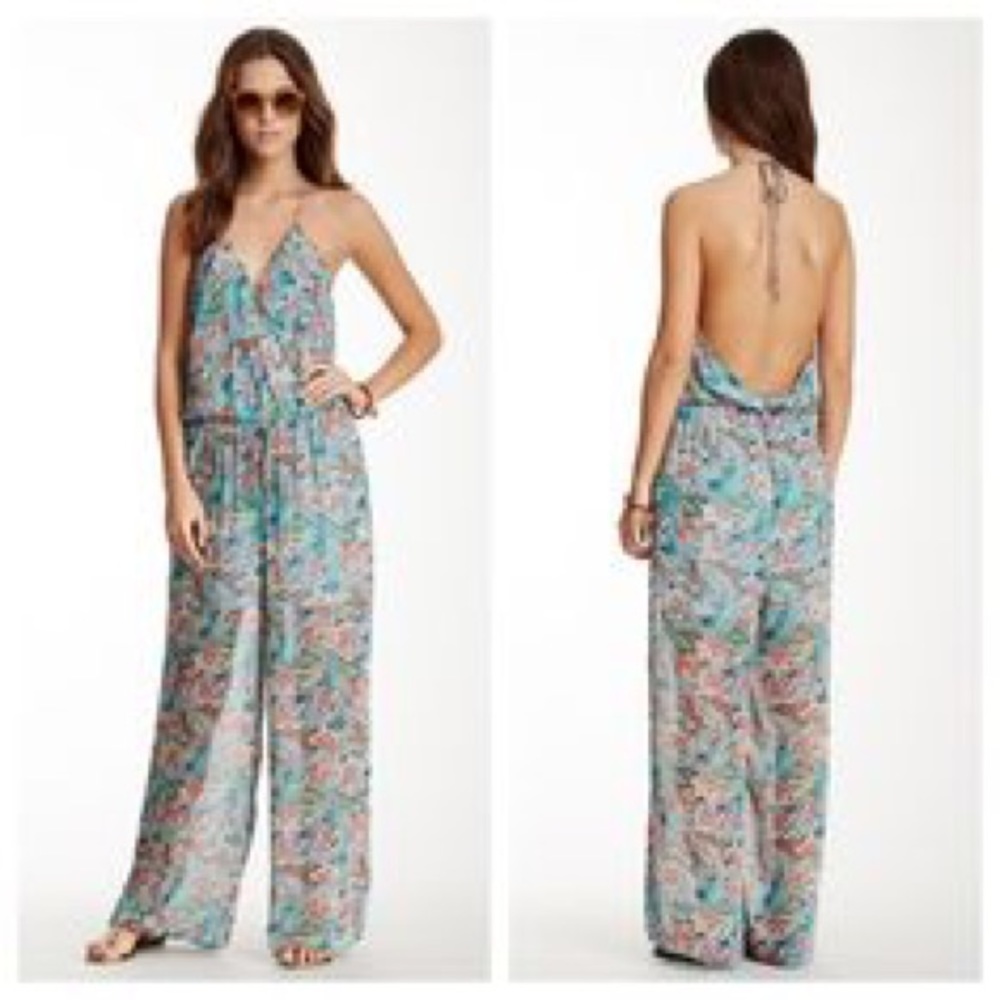 Beautiful Multicolor Paisley halter style jumpsuit